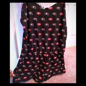 GA Bulldogs Night Romper